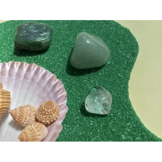 Sea Picture / Frame, Green, Colourful Sandy Palette # 38