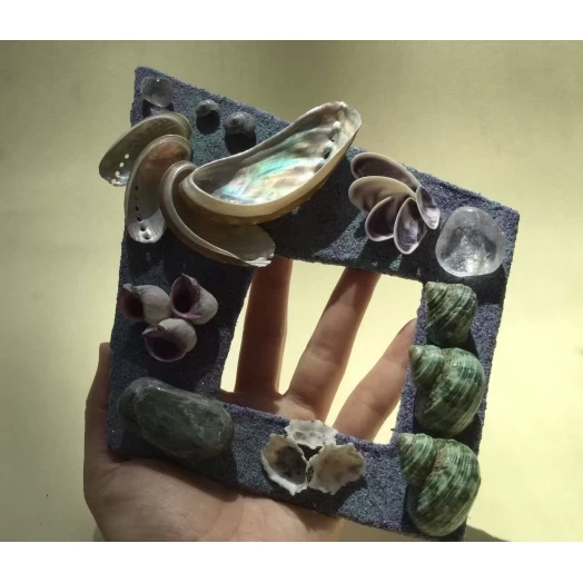 Sea Picture / Frame, Purple, Green, Sandy, Diamond # 39 Sea Picture / Frame, Purple, Green, Sandy, Diamond # 39