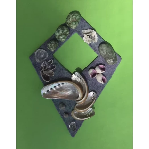 Sea Picture / Frame, Purple, Green, Sandy, Diamond # 39 Sea Picture / Frame, Purple, Green, Sandy, Diamond # 39