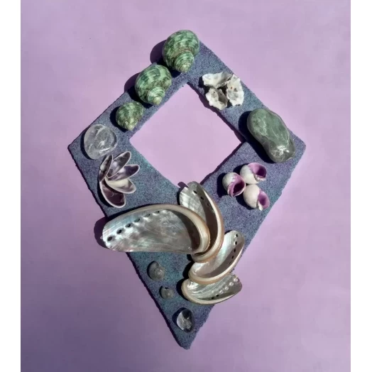 Sea Picture / Frame, Purple, Green, Sandy, Diamond # 39 Sea Picture / Frame, Purple, Green, Sandy, Diamond # 39