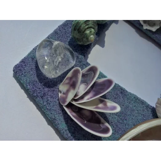 Sea Picture / Frame, Purple, Green, Sandy, Diamond # 39 Sea Picture / Frame, Purple, Green, Sandy, Diamond # 39