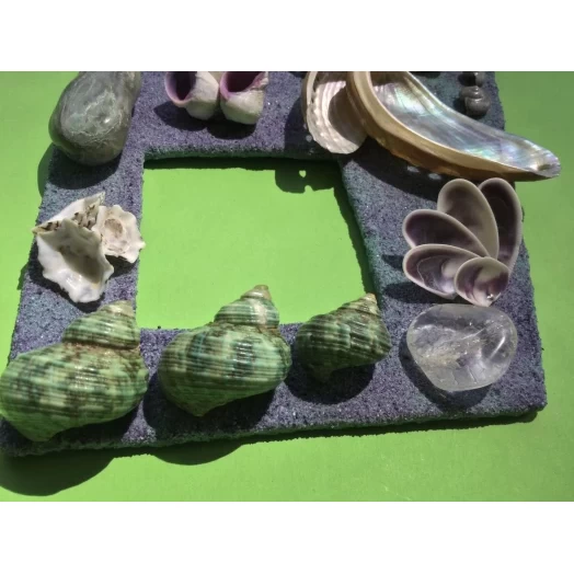 Sea Picture / Frame, Purple, Green, Sandy, Diamond # 39 Sea Picture / Frame, Purple, Green, Sandy, Diamond # 39