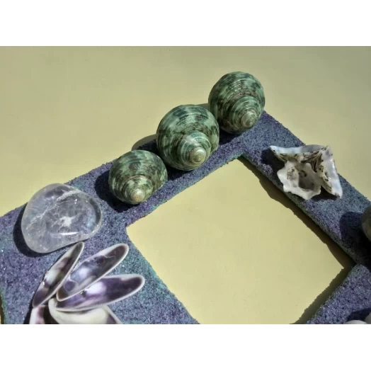 Sea Picture / Frame, Purple, Green, Sandy, Diamond # 39 Sea Picture / Frame, Purple, Green, Sandy, Diamond # 39