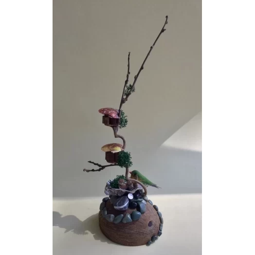 Sea Landscape / Tree Miniature on the Coconut # 9