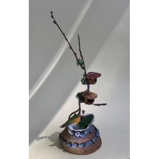 Sea Landscape / Tree Miniature on the Coconut # 9