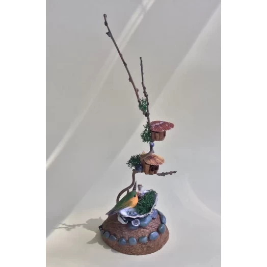 Sea Landscape / Tree Miniature on the Coconut # 9