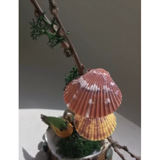 Sea Landscape / Tree Miniature on the Coconut # 9