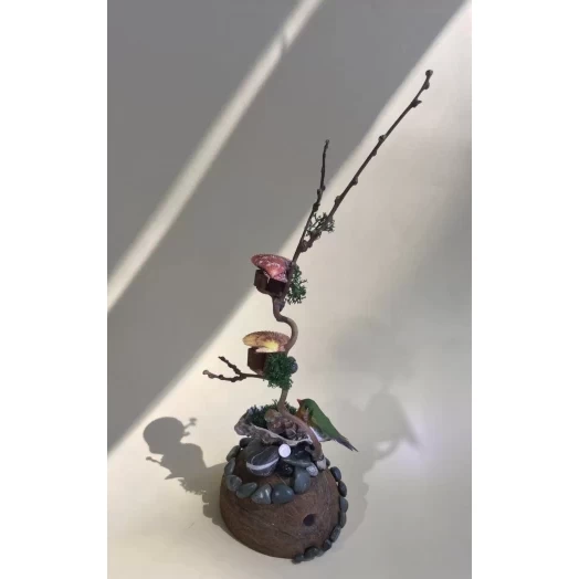Sea Landscape / Tree Miniature on the Coconut # 9