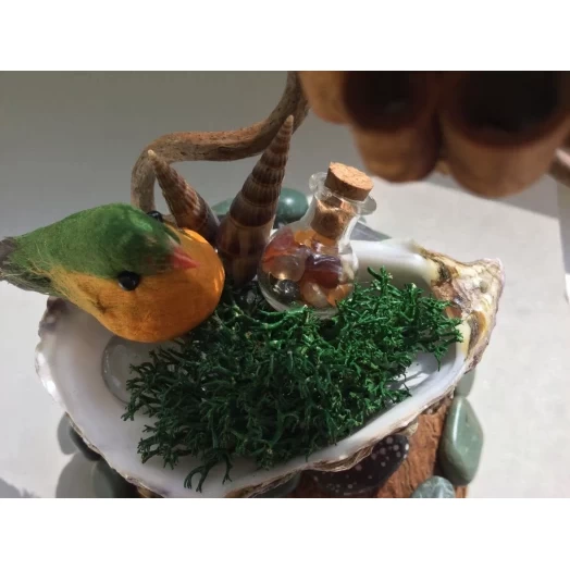 Sea Landscape / Tree Miniature on the Coconut # 9