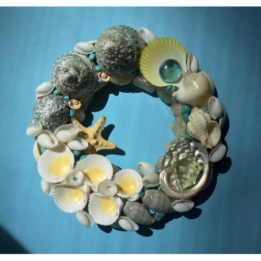 Sea Picture / Frame, Blue & Yellow, Round # 2 Sea Picture / Frame, Blue & Yellow, Round # 2