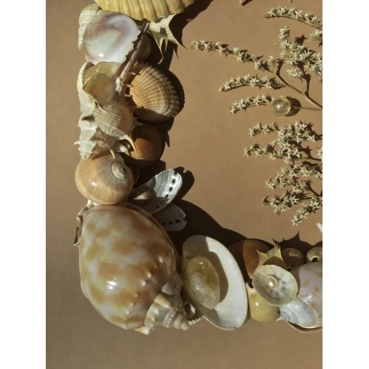 Sea Picture / Frame, Beige and Brown, Rectangular # 16 Sea Picture / Frame, Beige and Brown, Rectangular # 16
