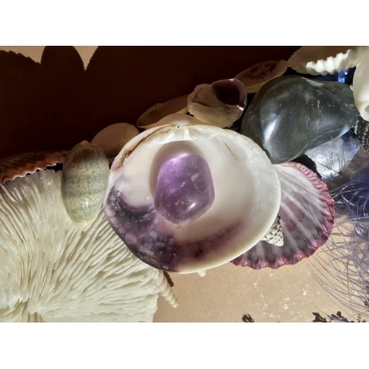 Sea Picture / Frame, Blue, White, Purple and Vinous, Rectangular # 12 Sea Picture / Frame, Blue, White, Purple and Vinous, Rectangular # 12