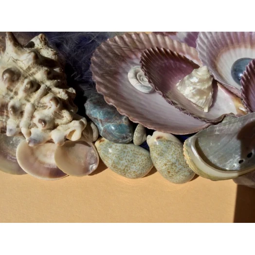 Sea Picture / Frame, Blue, White, Purple and Vinous, Rectangular # 12 Sea Picture / Frame, Blue, White, Purple and Vinous, Rectangular # 12
