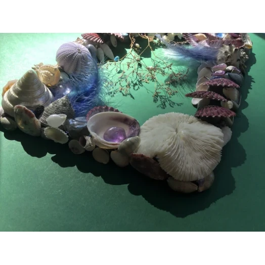 Sea Picture / Frame, Blue, White, Purple and Vinous, Rectangular # 12 Sea Picture / Frame, Blue, White, Purple and Vinous, Rectangular # 12