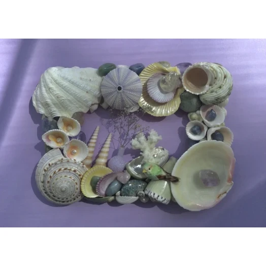 Sea Picture / Frame, Colorful, in Soft Pastels, Rectangular # 11 Sea Picture / Frame, Colorful, in Soft Pastels, Rectangular # 11