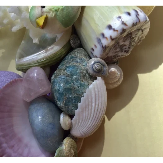 Sea Picture / Frame, Colorful, in Soft Pastels, Rectangular # 11 Sea Picture / Frame, Colorful, in Soft Pastels, Rectangular # 11