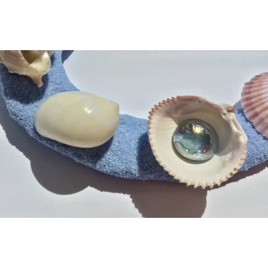 Sea Picture / Frame, Blue Sandy Loop / Wave # 29