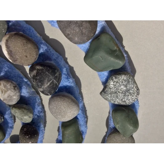 Sea Picture / Frame, Blue and Grey, Sandy Spiral / Helix # 6 Sea Picture / Frame, Blue and Grey, Sandy Spiral / Helix # 6