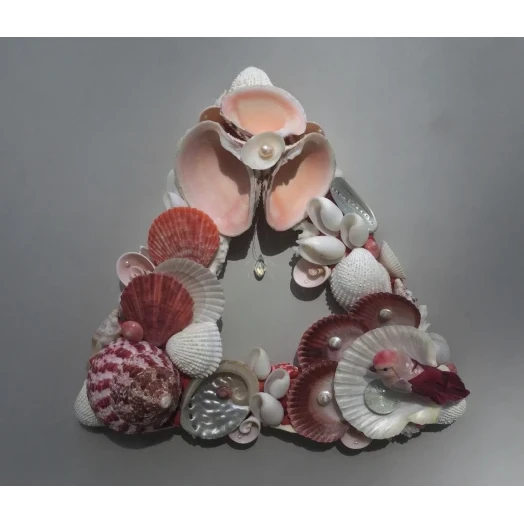Sea Picture / Frame, Red and White Triangle # 3