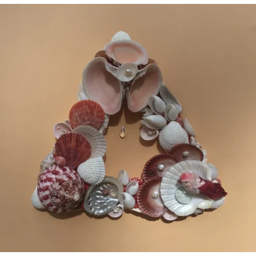 Sea Picture / Frame, Red and White Triangle # 3