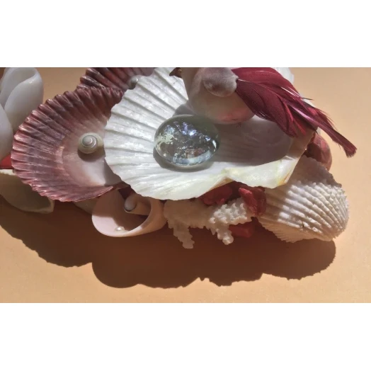 Sea Picture / Frame, Red and White Triangle # 3