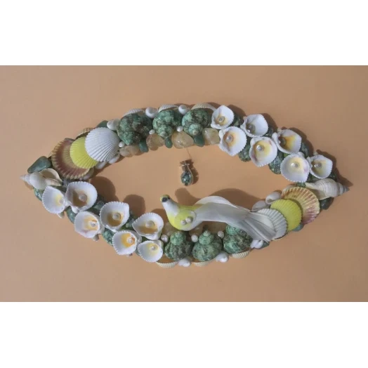 Sea Picture / Frame, White, Green & Yellow Eye # 10 Sea Picture / Frame, White, Green & Yellow Eye # 10