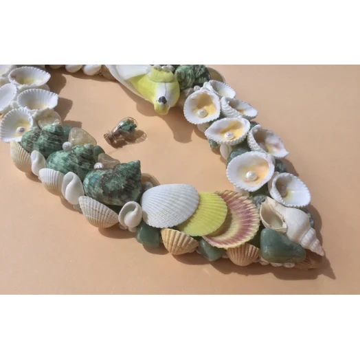 Sea Picture / Frame, White, Green & Yellow Eye # 10 Sea Picture / Frame, White, Green & Yellow Eye # 10
