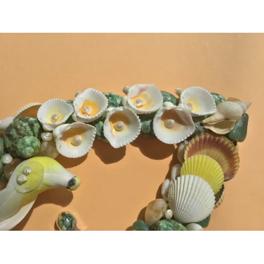 Sea Picture / Frame, White, Green & Yellow Eye # 10 Sea Picture / Frame, White, Green & Yellow Eye # 10