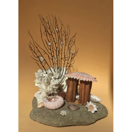 Sea Landscape / Coral Tree Miniature on the Stone # 8 Sea Landscape / Coral Tree Miniature on the Stone # 8