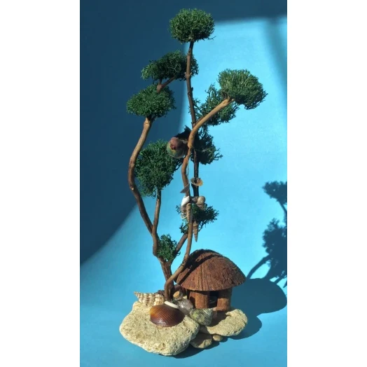 Sea Landscape / Tree Miniature on the Stones # 2