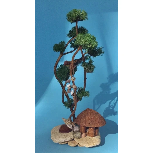Sea Landscape / Tree Miniature on the Stones # 2