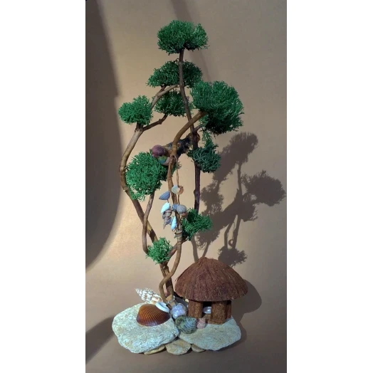 Sea Landscape / Tree Miniature on the Stones # 2