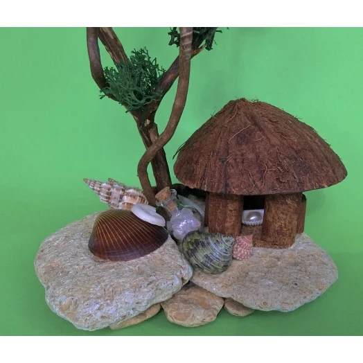 Sea Landscape / Tree Miniature on the Stones # 2