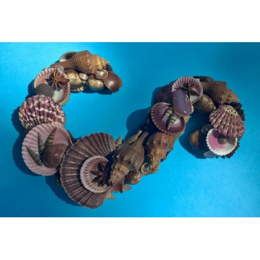 Sea Picture / Frame, Brown and Pink, Serpentine # 5