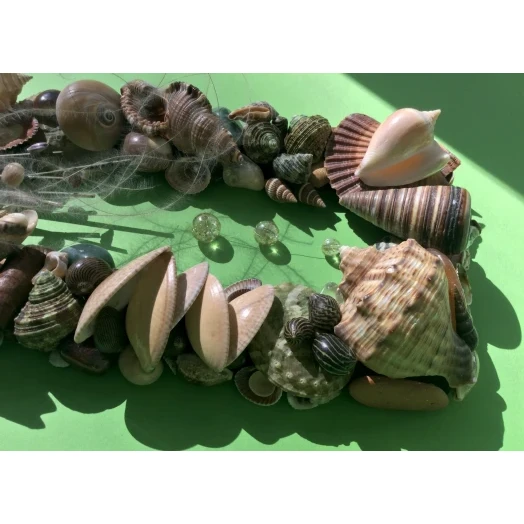 Sea Picture / Frame, Brown and Green, Rectangular # 15 Sea Picture / Frame, Brown and Green, Rectangular # 15