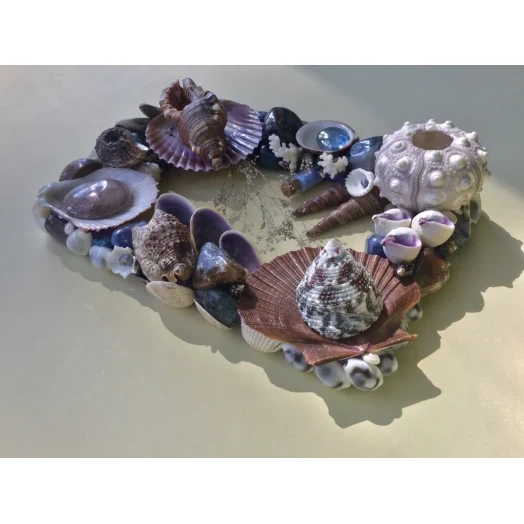 Sea Picture / Frame, Brown, Blue and Purple, Rectangular # 9 Sea Picture / Frame, Brown, Blue and Purple, Rectangular # 9