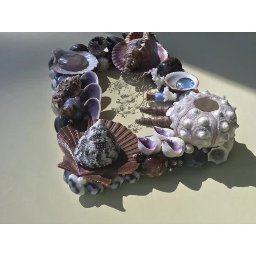 Sea Picture / Frame, Brown, Blue and Purple, Rectangular # 9 Sea Picture / Frame, Brown, Blue and Purple, Rectangular # 9
