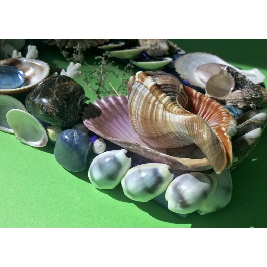 Sea Picture / Frame, Brown, Blue and Purple, Rectangular # 9 Sea Picture / Frame, Brown, Blue and Purple, Rectangular # 9