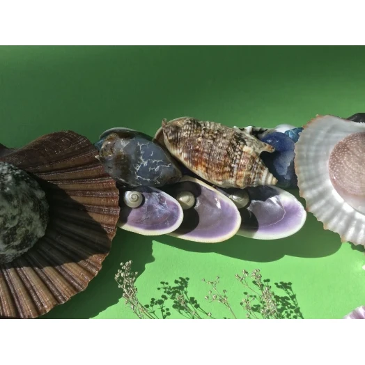 Sea Picture / Frame, Brown, Blue and Purple, Rectangular # 9 Sea Picture / Frame, Brown, Blue and Purple, Rectangular # 9