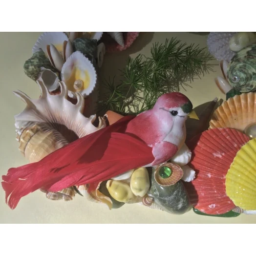Sea Picture / Frame, Green, Red, Yellow, Orange / Colorful, Square # 5