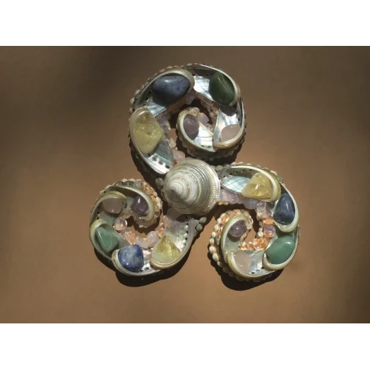 Sea Picture / Frame, Colorful and Pearly Spiral # 13 Sea Picture / Frame, Colorful and Pearly Spiral # 13