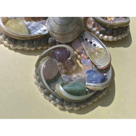 Sea Picture / Frame, Colorful and Pearly Spiral # 13 Sea Picture / Frame, Colorful and Pearly Spiral # 13