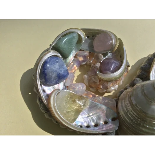Sea Picture / Frame, Colorful and Pearly Spiral # 13 Sea Picture / Frame, Colorful and Pearly Spiral # 13