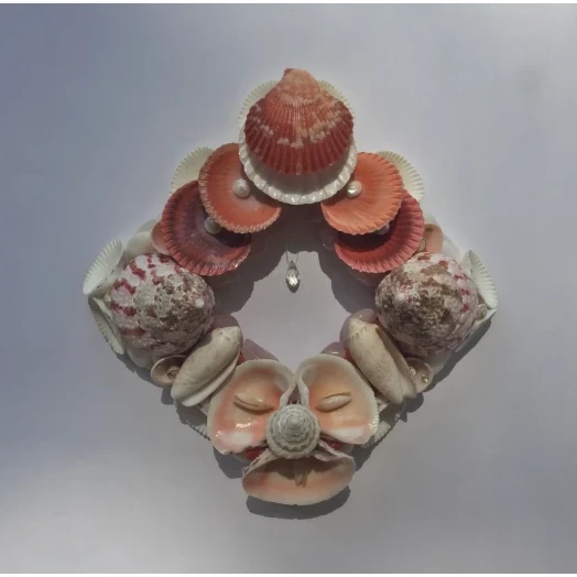 Sea Picture / Frame, Red & White, Square / Diamond  # 1