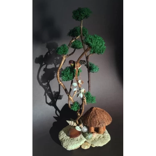 Sea Landscape / Tree Miniature on the Stones # 2