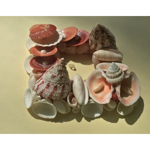 Sea Picture / Frame, Red & White, Square / Diamond  # 1