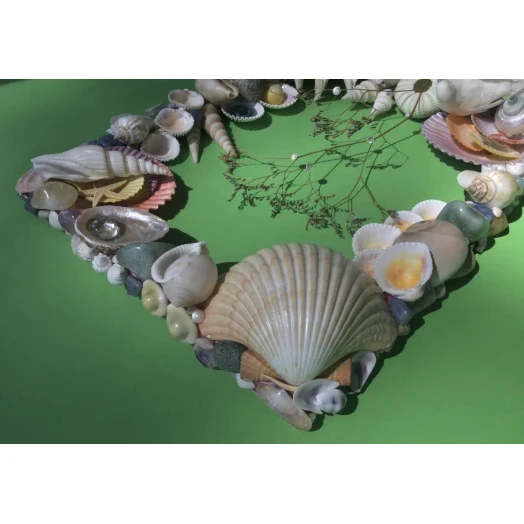 Sea Picture / Frame, Colorful, in Soft Pastels, Rectangular # 19