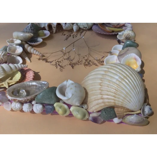 Sea Picture / Frame, Colorful, in Soft Pastels, Rectangular # 19