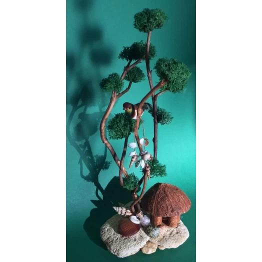 Sea Landscape / Tree Miniature on the Stones # 2