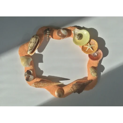 Sea Picture / Frame, Orange, Sandy, Wavy # 25 Sea Picture / Frame, Orange, Sandy, Wavy # 25